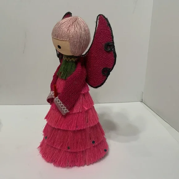Pink hair angel holiday decor Vintage - Picture 5 of 17